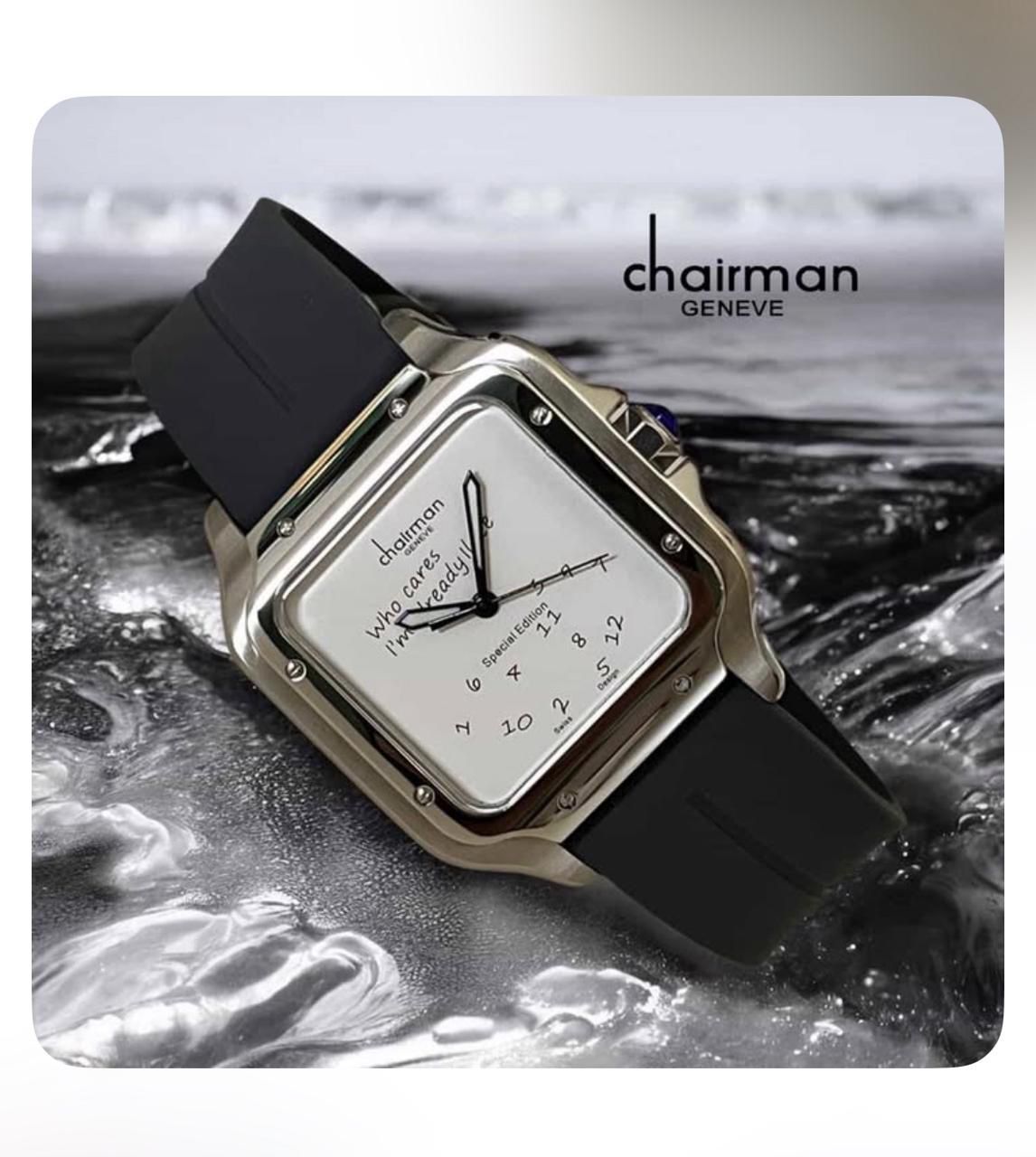 Chairman Genève "I'm Already Late" Special Edition – Silver & Black