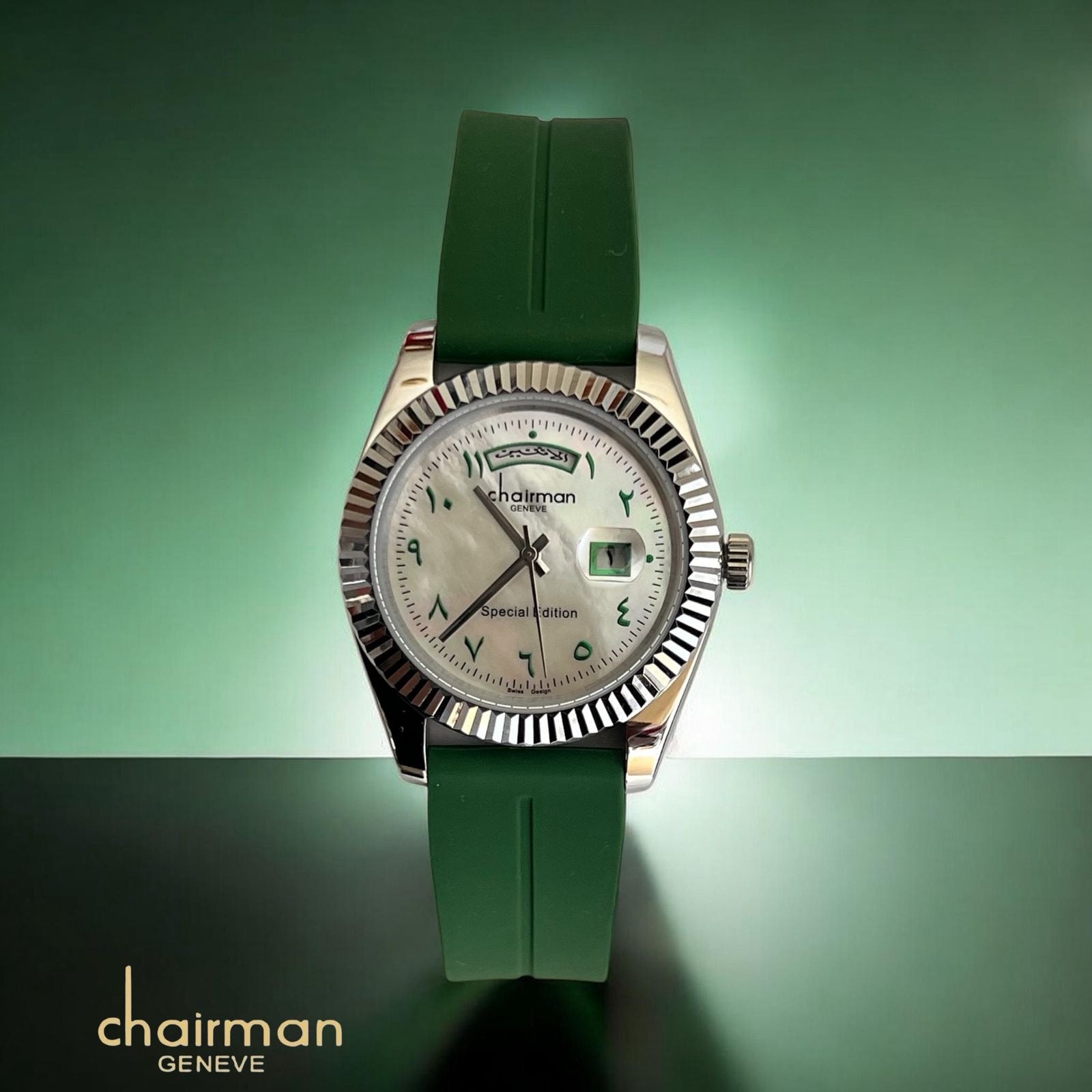 All the luxury comes together in  this watch. And green color