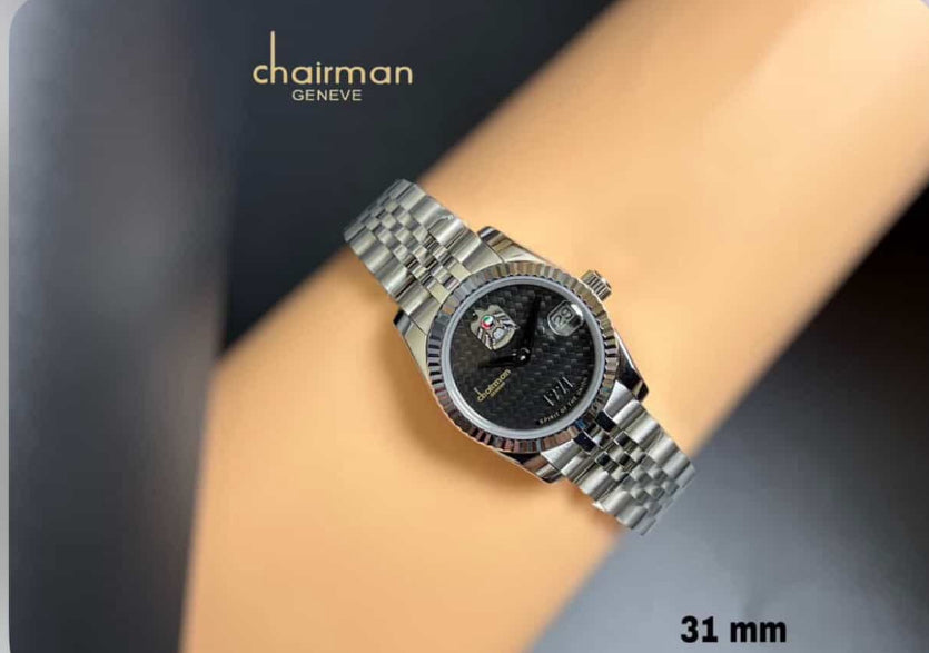 Special Edition UAE Emblem Chairman Geneve Black Women Watch