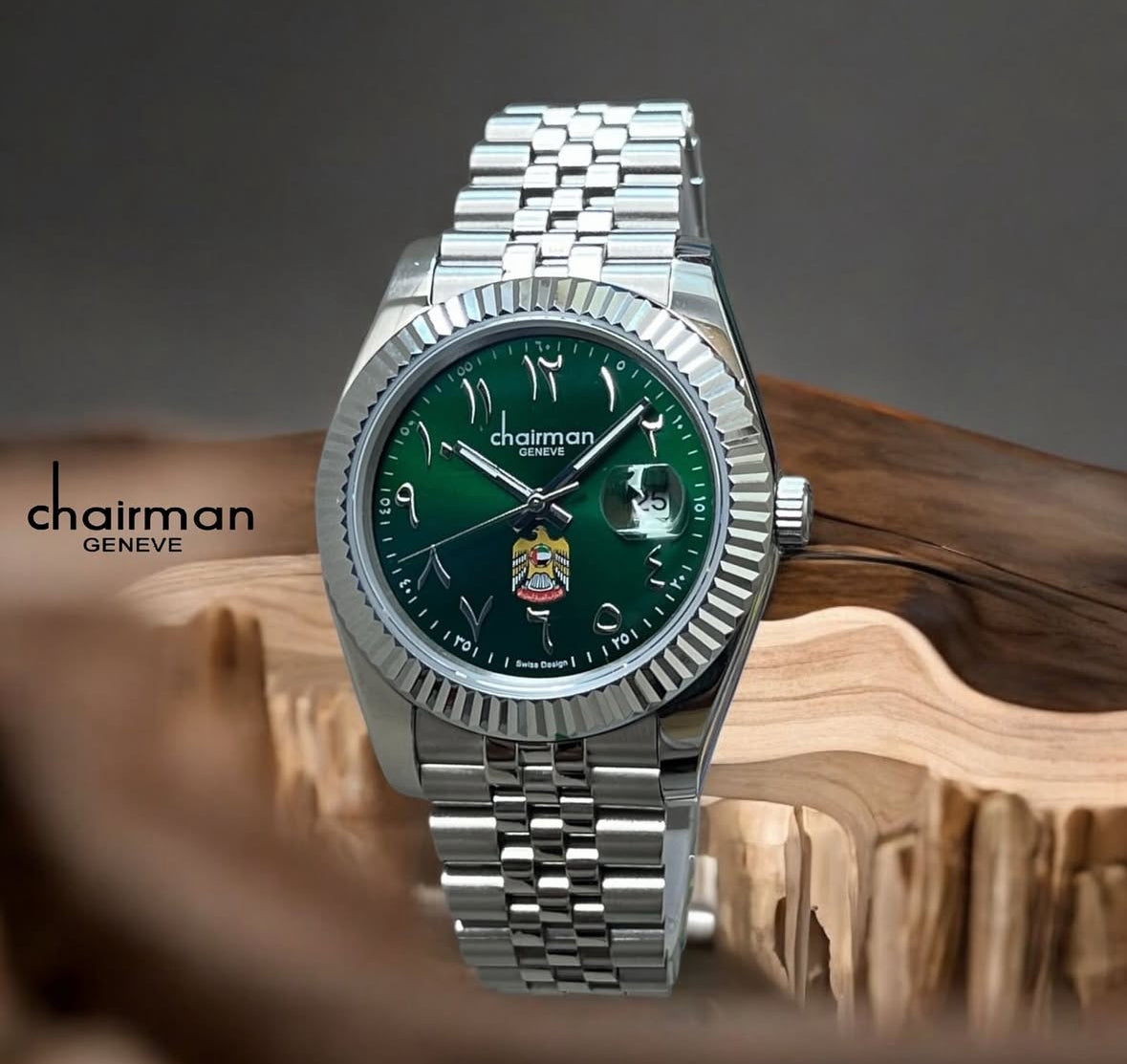 We are all proud to have such a color with this logo. Limited edition green  logo